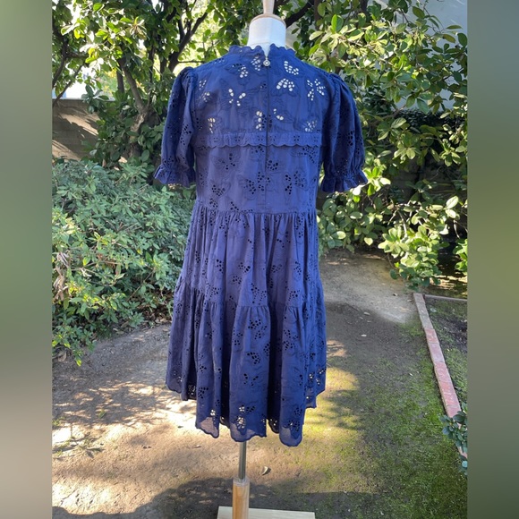 Kate Spade Butterfly Eyelet Tiered Dress - size XS - Picture 5 of 6
